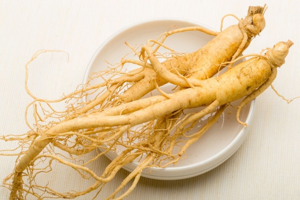 Ginseng Wuerzel ass d'Basis vun enger Tinktur déi de Penis vergréissert